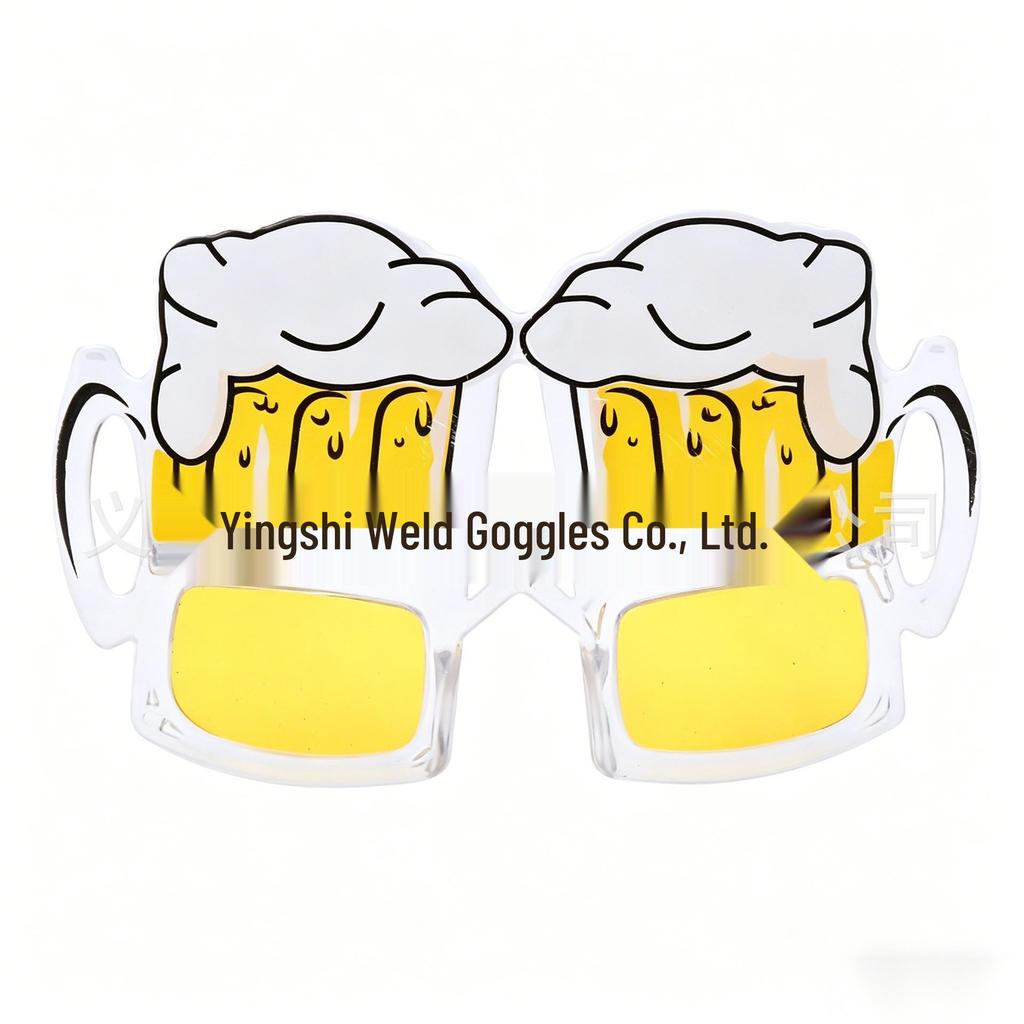 Hawaiian Beach Party Glasses: Coconut Tree, Flamingo, Parrot, Ice Cream, Flower & Wine Glass Fun