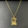 Rhinestone Beagle Pendant Shiba Inu Dog Necklace Jewelry Gift Pet Puppy Necklace  Dog Lovers