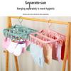 Windproof Foldable 32-Clip Hanger for Drying Clothes, Pants, Socks, and Underwear