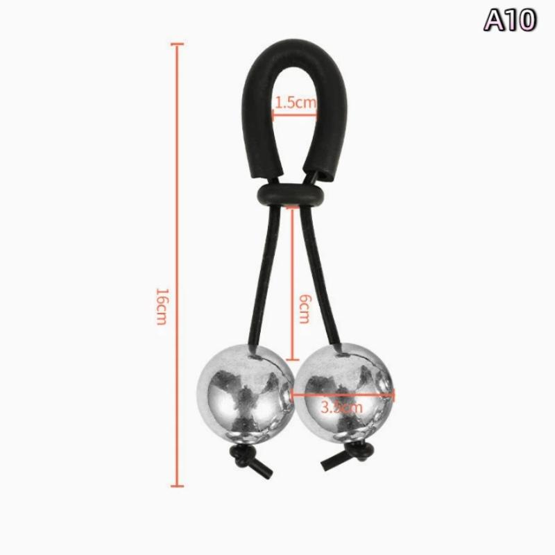 Male Weight-Bearing Penis Ring with Steel Ball Cock Ring Heavy Stretcher Penile Training Device Erection Extender Male Enhanceme