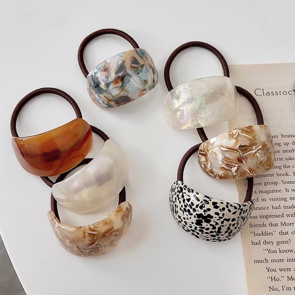Portable Hair Ring Elastic Rubber Band Fashionable Head Rope  Women