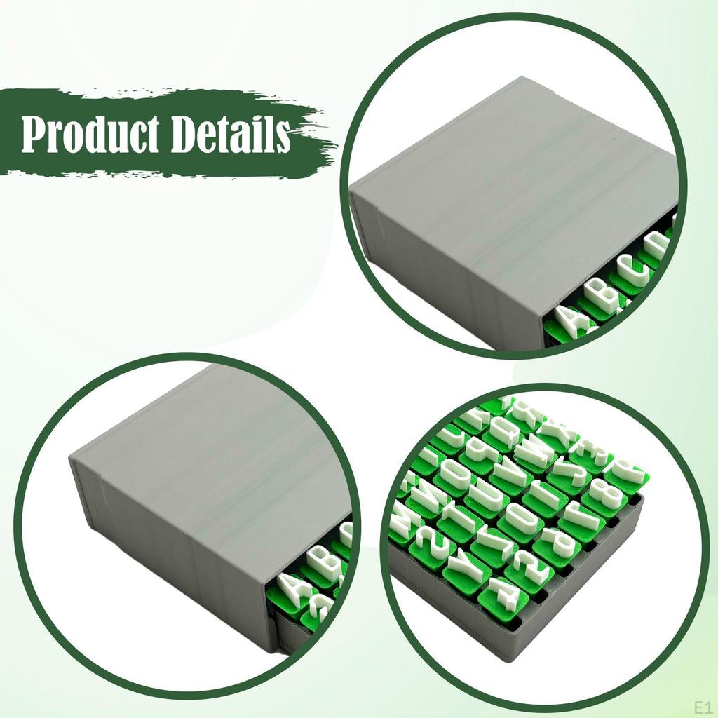 Clay Alphabet Stamps Set, Letters for Pottery, Educational Toys