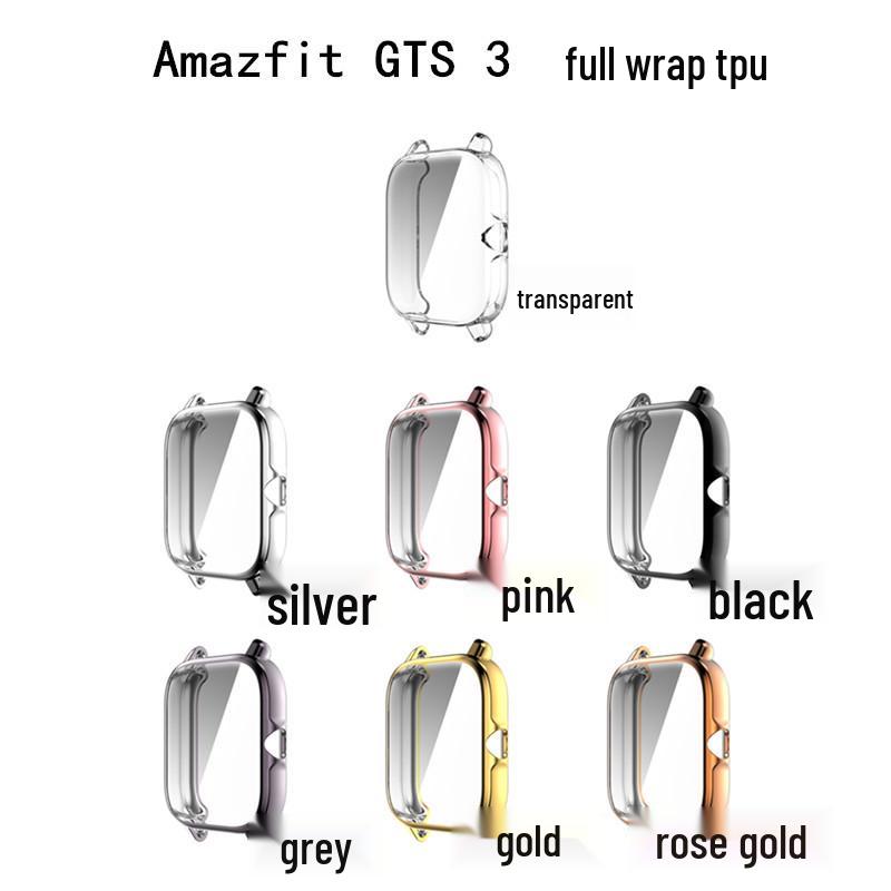

Amazfit GTS3 Electroplated Full Coverage TPU Protective Watch Case - Anti-Drop Cover прозрачный