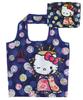 Yasuda Tsusho Hello Kitty Japanese Pattern Eco KT Eco Bag Wa x Bag, Oiran, 305, H37.5 W45.5cm