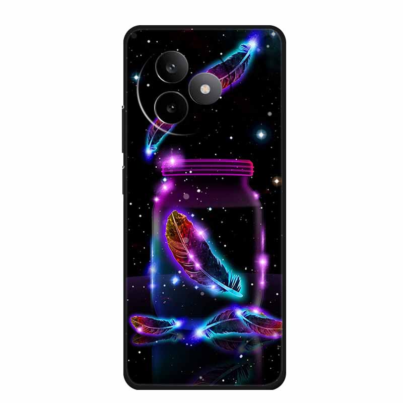 Handyhülle Für Redmi K80 Ultra Rückseitenabdeckung Hülle Stoßfest Schwarz Silikon Weiche Hülle Für Xiaomi Poco M6 4G Redmi 13 4G 5G Hülle