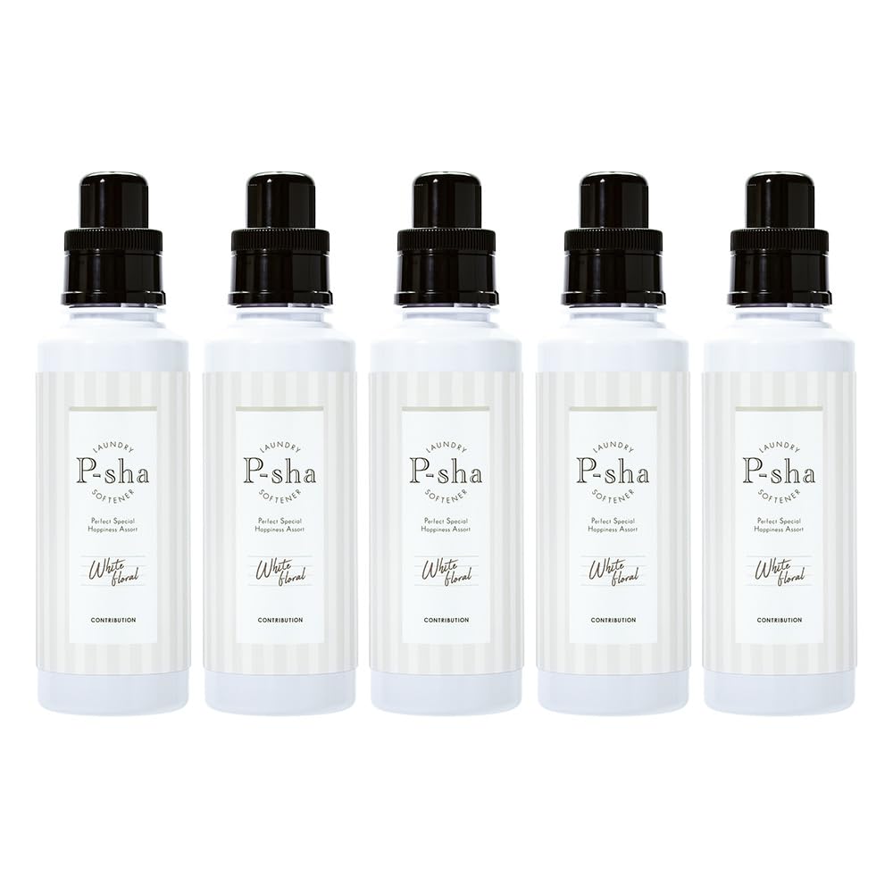By Nissy Fabric Soft Nissy Laundry Laundry Contains Organic [Produced (Takahiro Nishijima)] P-sha Softener, 5-Pack (White Floral) - 24-Hour