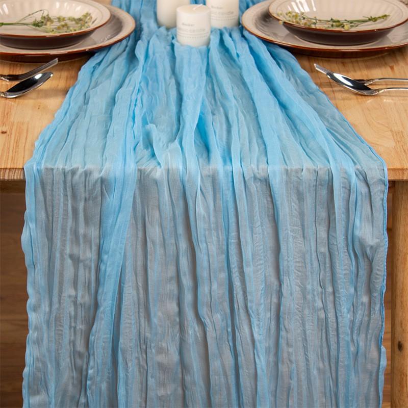 Sheer Voile Table Runner Wedding Birthday Party Decor