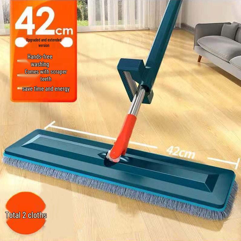 

Rotating Hands-Free Flat Mop: Portable Wet & Dry Cleaning Tool
