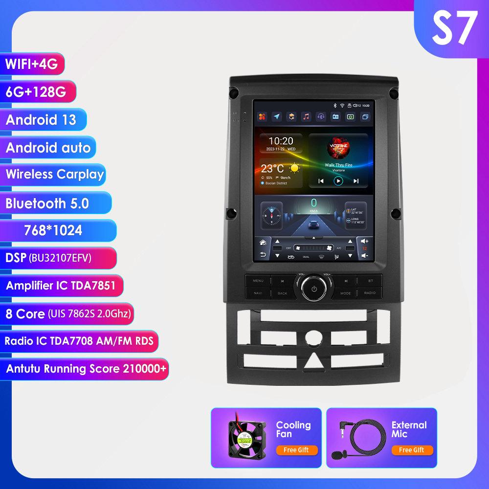 Autoradio 9.7 "7862 Android 13 Auto autoradio pour Peugeot 407 cc SW 407CC 2004-2011 Autoradio lecteur multimédia GPS stéréo 360 Cam Carplay