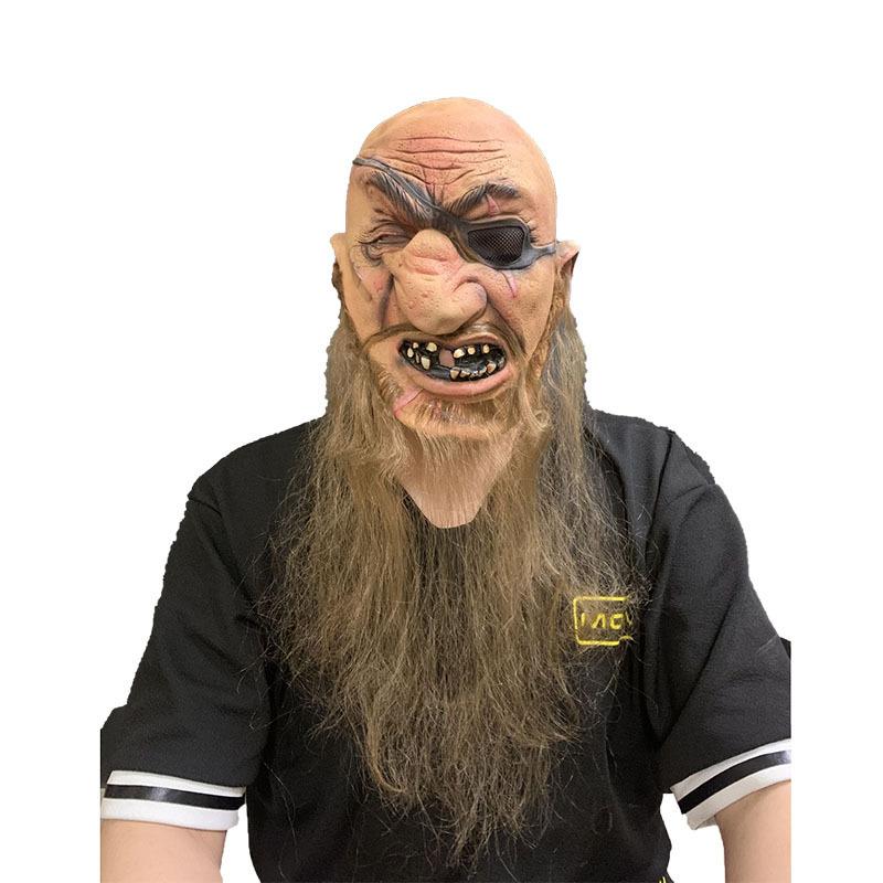 

Одноглазая бородатая маска старшего брата из латекса One size коричневый