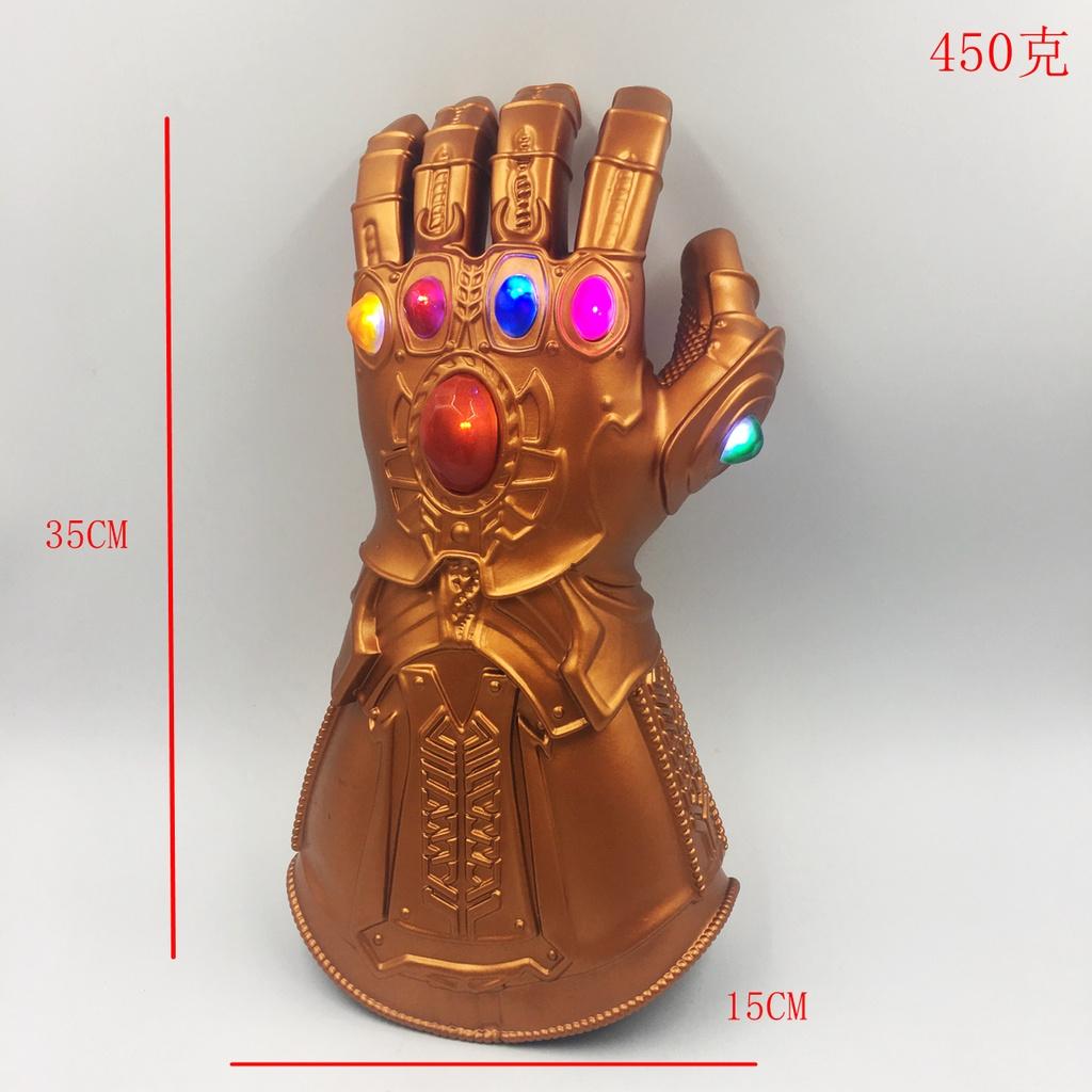 Guantelete del Infinito de Vengadores 3 Infinity War de Calidad Premium Luz LED Guantes de Thanos Accesorio de Cosplay Para Entusiastas