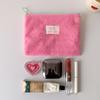 New Ins Plush Envelope Makeup Bag Student Toiletry Bag Skincare Organizer Girl Headphone Data Cable Pouch Travel Cosmetics Bags
