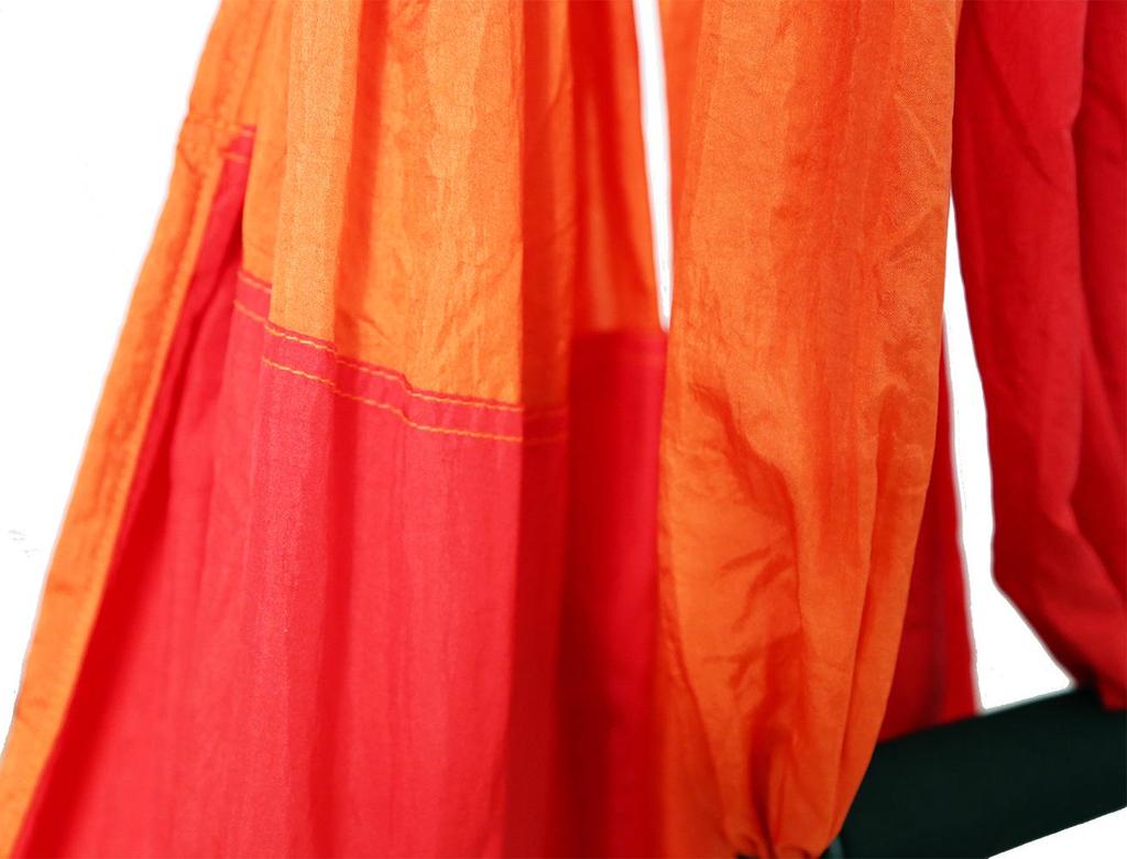 Zweifarbige nicht-elastische Aerial Yoga Hängematte mit 6 Griffen für Inversion und Fitness