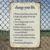 Lustiges Motivations-Blechschild 20x30 Retro Vintage Metall Wandkunst Inspirierendes Zitat Dekor