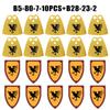Medieval Castle Wolf Shield Building Blocks Military Knight Dragon Warrior Soldier Figures Accessories Weapon Helmet Bricks Toys