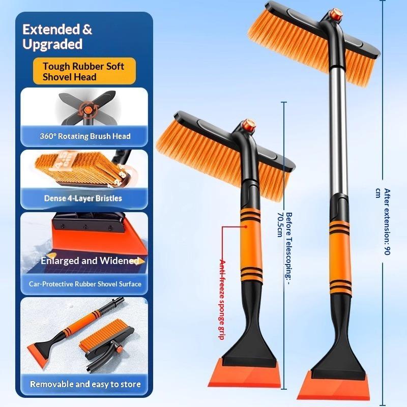 Snow Shovel Car Snow Shovel Artifact Snow Plow Car Brush Car Glass Defrost Scraping Snow Deicing Winter Snow Removal Tool