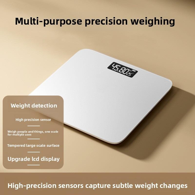 Smart Digital Body Scale, Rechargeable BMI Weight Scale, Electronic Body Fat Scale, LED Display Health Monitor for Home