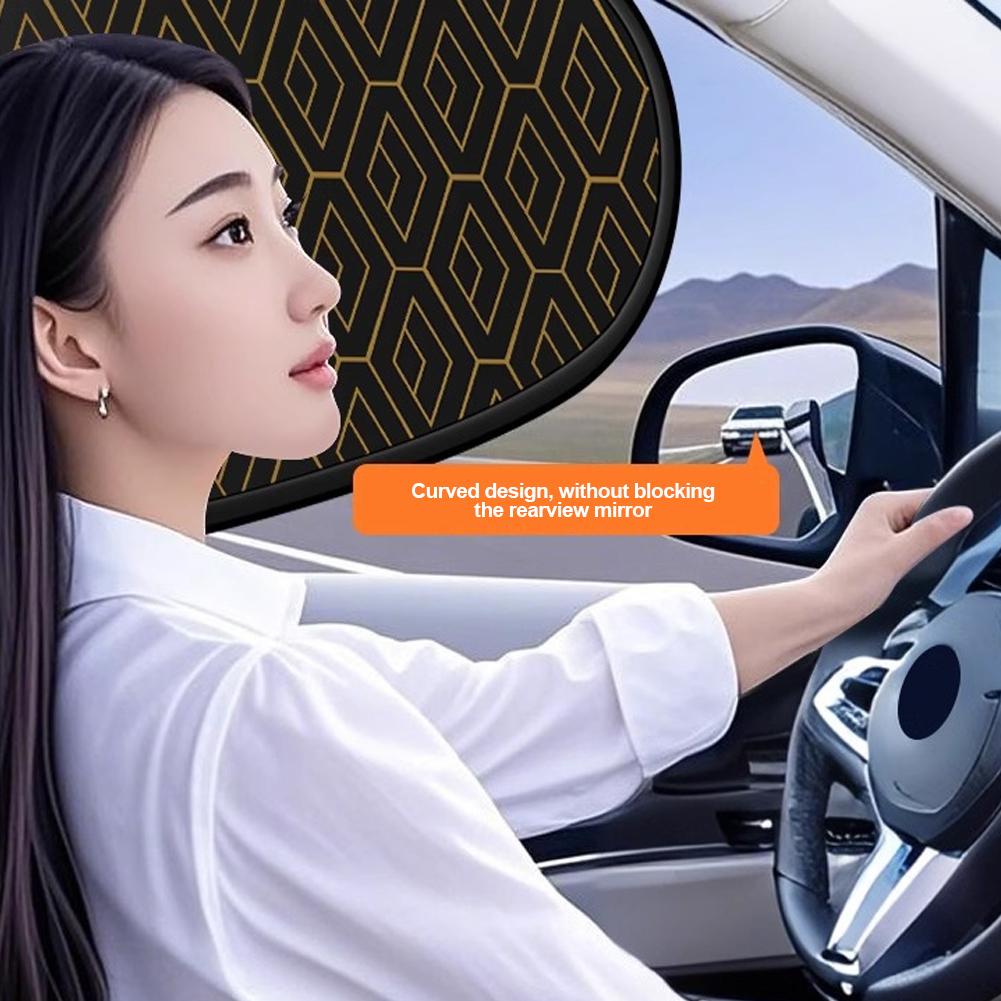 Folding Car Sun Shade Curtain Interior Window Shade Sun Visor Protection Anti UV Sun Windscreen Heat Blocking