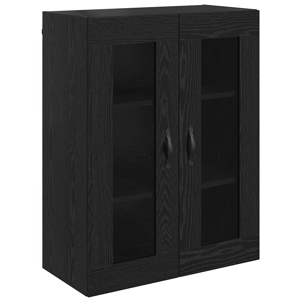 Highboard in Black Oak Look 69.5 x 34 x 180 cm Particleboard