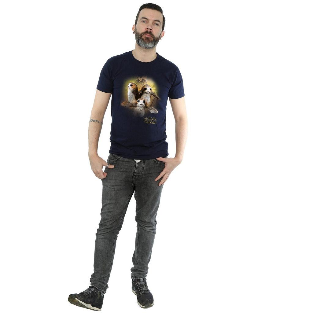 Star Wars: The Last Jedi Mens Porg Brushed Cotton T-Shirt