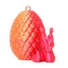 Portable 3D Printed Dragon in Eggs Pendant Unique Crystal Dragon Lightweight and Stylish Articulated Figure Decoration
