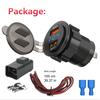 2USB Motorbike Charger Socket Digital LED Voltmeter+Relay For Kawasaki Versys650