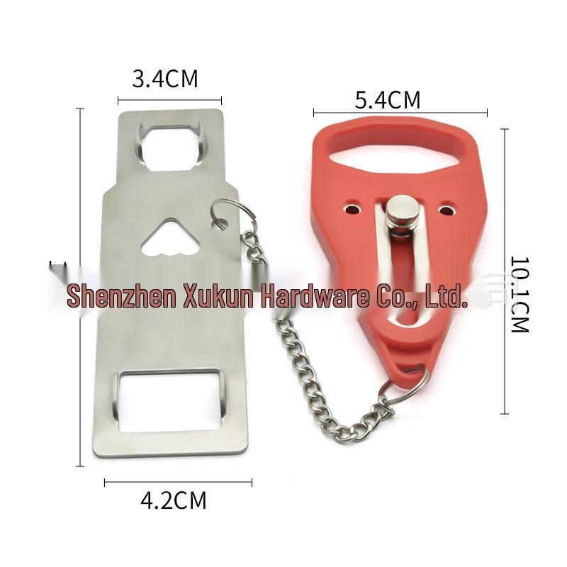 Portable Double-Headed Anti-Theft Door Lock & Stopper