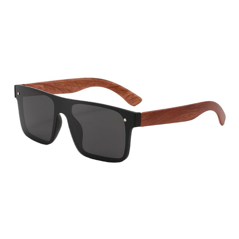New Men's Outdoor Sports Polarized Sunglasses Men Driving Sunshade Eyeglasses Trendy Bamboo and Wood Spring Feet Eyewear UV400