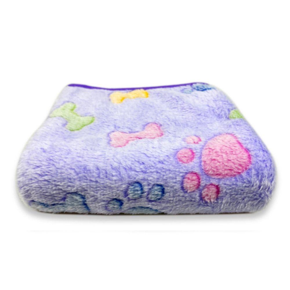 Plush Multi-color Optional Warm Cats Paw Winter Quilt Fleece Blanket Pet Blanket Flannel Blanket