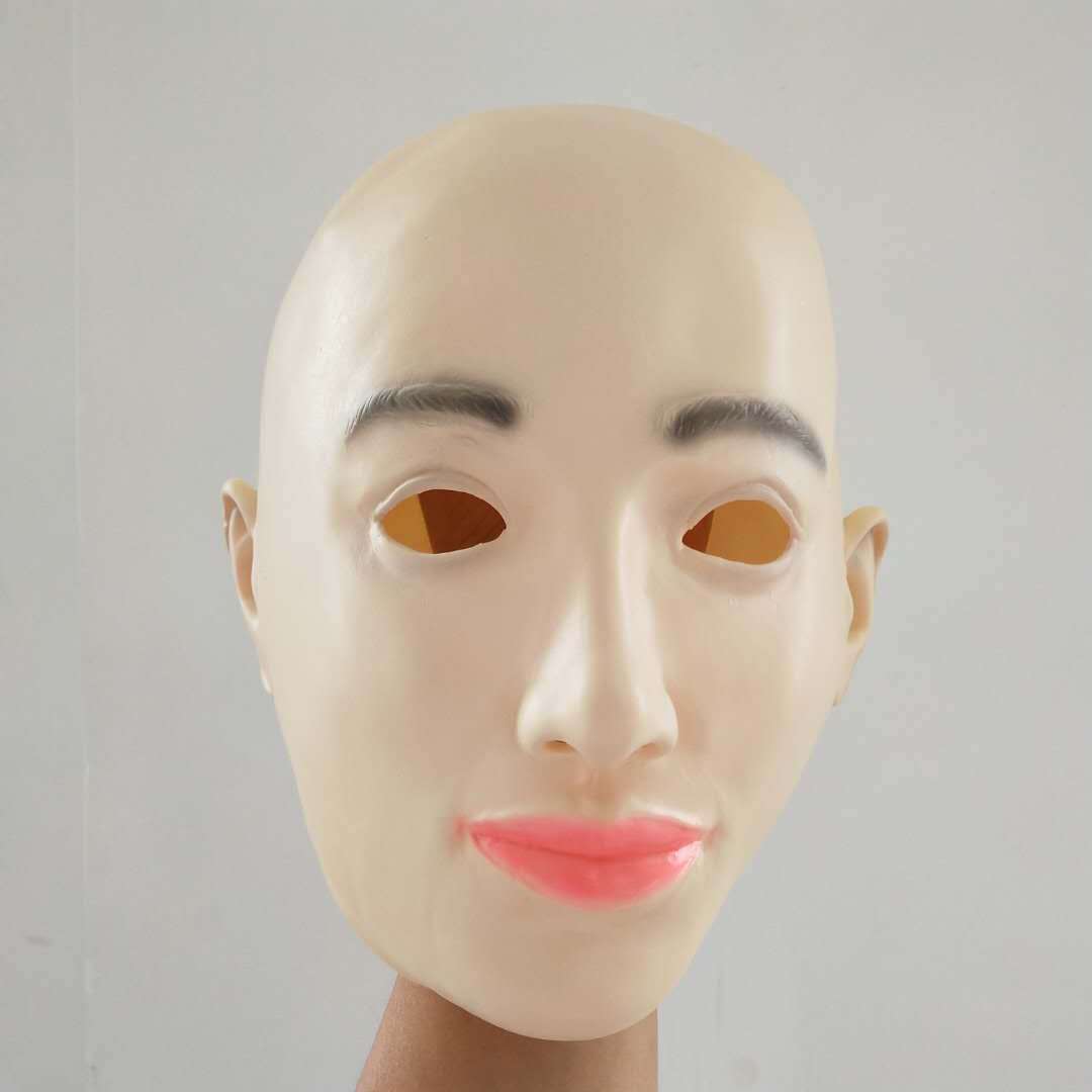 

Carnival latex mask, beautiful woman One size fits all adults бежевий