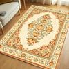 Retro Oriental Rose Flower Carpet Soft, Non slip, Washable Carpet Living Room Bedroom Study Classic Countryside Home Decor