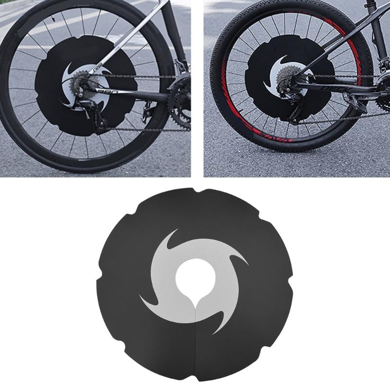 Elastics Bike Disc Mudguard Weatherproofed Bike Disc Brake Cover Easyly Mount for Commuters Cyclists
