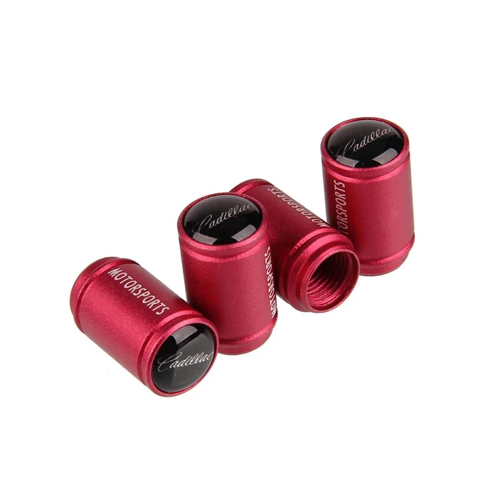For Cadillac Logo CT5 CT6 XT5 XT6 Escalade CTS DTS SLS XLR ATS SRX Car Tire Valve Stem Caps Wheel Dustproof Air Cover Decoration