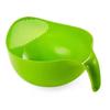 Rice Washer Strainer Bowl Colander Quinoa Strainer with Handle Kitchen Strainer for Rice Veggie Fruit Cleaner Plastic