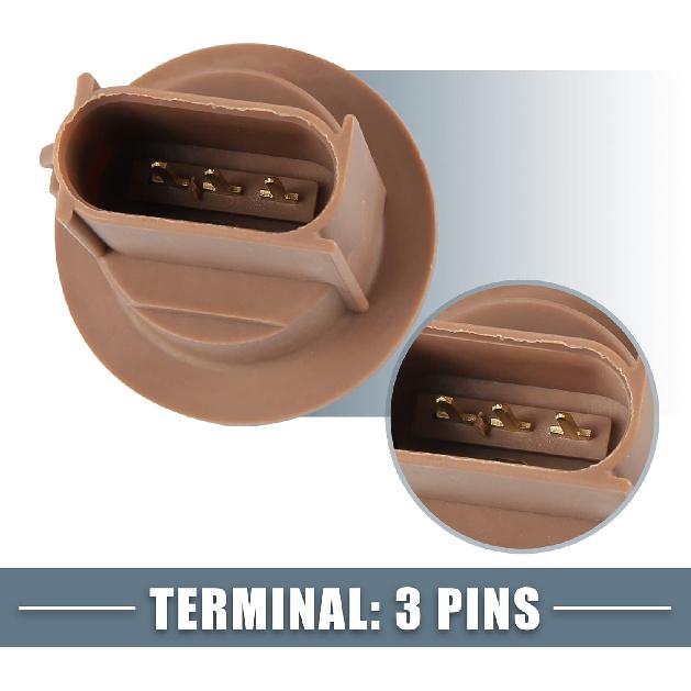 Turn Signal Tail Light Socket 2U5Z13411SA Tail Lamp Plug Connectors Holder Brown for Ford F150 F20 F350 2014-2016 (Set of 2)