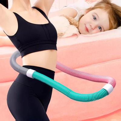 Aro de Hula Hoop Suave con Peso Amigable con la Cintura Plegable Aro de Fitness Portátil para Gimnasio en Casa Hombres Mujeres Adultos Equipo de Ejercicio para Adelgazar Cintura y Cuerpo