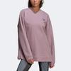 adidas X Stella Mccartney Co-Branded Solid Color Loose Casual Pullover Sweatshirt Women Tops Purple HB7409