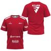 Stupa Padel Tennis Jersey Men Black Siux Sponsor Logo Quick Dry Short Sleeve Padel Sports Shirt Family Matching Clothing