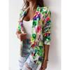 New Fashion Women's Printed Blazer, Casual Spring Outerwear, European American Style, Popular For Crossborder Women