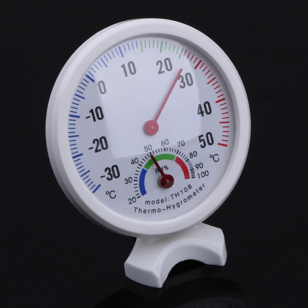 Minithermometer Hygrometer Klokvormige LCD Digitale weegschaal voor thuiskantoor Muurpromotie Monteer binnentemperatuurmeetinstrumenten