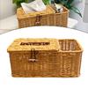 25*13*9cm Imitation Rattan Box Handmade Paper Box Exquisite Workmanship Hotel Usage PP Material Suitable For Paper Towels