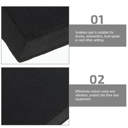 Totority Soundproofing Pad, Cushion and Shock Absorbing Pad, Sound Absorbing, Shock Absorbing Pad, Subwoofer Isolation Pad, Soundproofing Pad, Subwoof