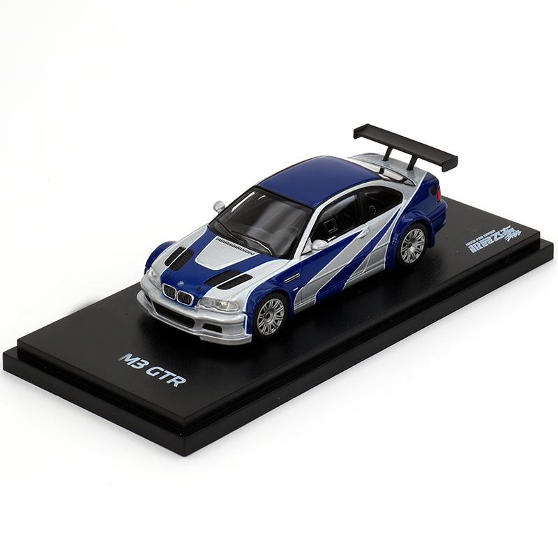 AR MJ Auf Lager 1:64 E46 M3 GTR Diecast Diorama Auto Modell Sammlung Miniatur Spielzeug