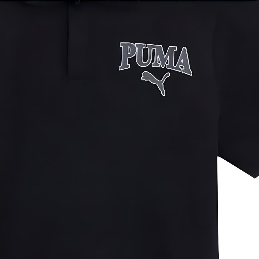 New PUMA SQUAD Polo Shirt Men's Black 685574-01