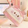 Großvolumige wasserdichte Stiftetasche Niedliche Cartoon Panda Kätzchen Federtasche Kawaii Tier Schreibwaren Aufbewahrungstasche Schülerbedarf