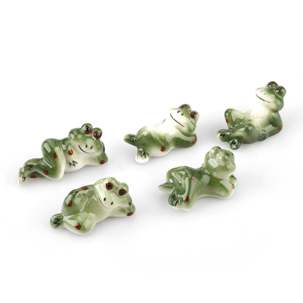 Ceramic Cute Kitten Chopsticks Holder Ceramic Painted Kitten Frog Ornament Chopsticks Holder
