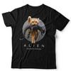 Grappig Buitenaards Kattenliefhebber Parodie Filmstijl Grafisch T-shirt