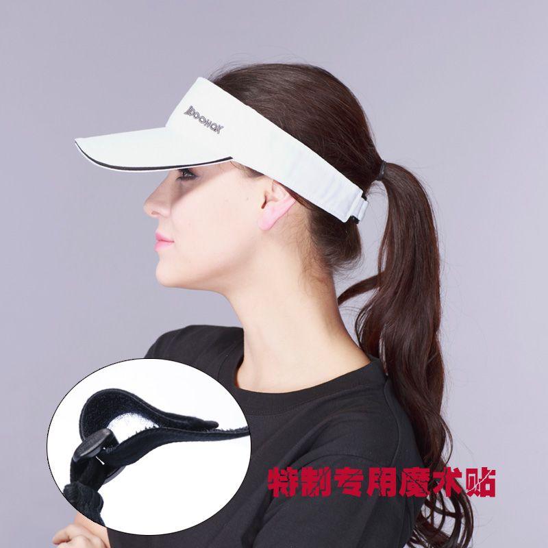 

Summer Sun Protection Sports Running Marathon Topless Hat Sun Hat Men and Women Quick-Drying Pure Cotton Hat White All yards