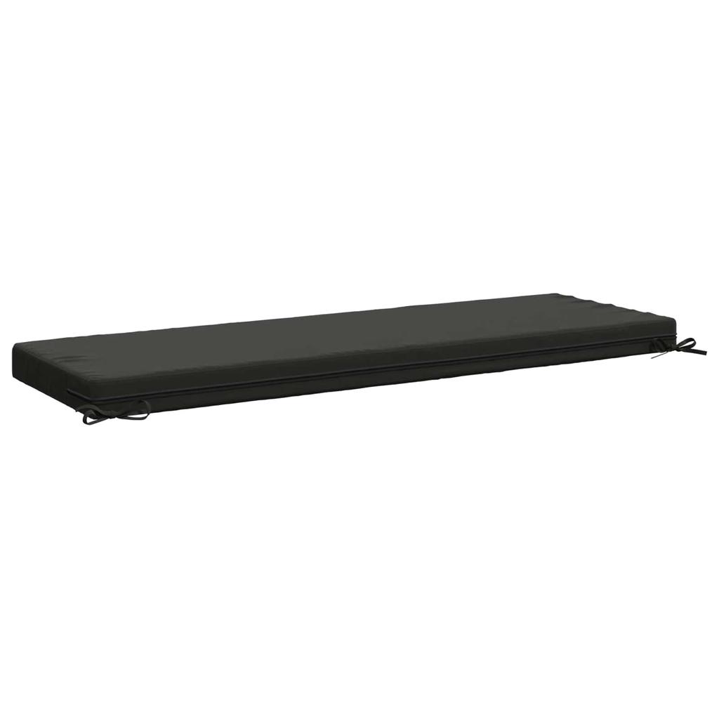 Bench Cushion SOEST 100percent  Polyester Anthracite 150 x 50 x 8 cm