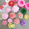 3D Rose Flower Moulds DIY Fondant Chocolate Cake Mold Plaster Work Clay Resin Soap Silicone Mold Cake Decoration Baking Tools